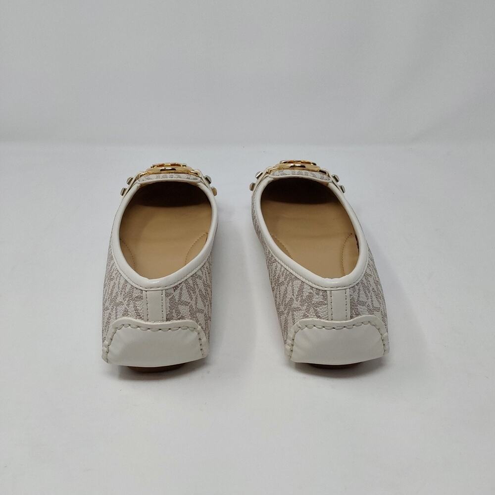 Michael Kors Fulton Moc Vanilla MK Logo Flats Womens Size 6M - Picture 4 of 16